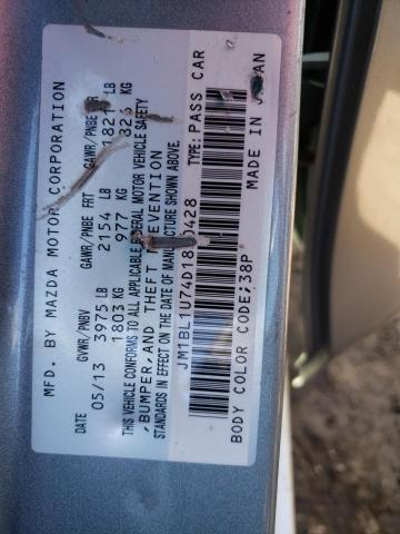 Photo 10 from auction – 2013 MAZDA 3 I with VIN JM1BL1U74D1830428