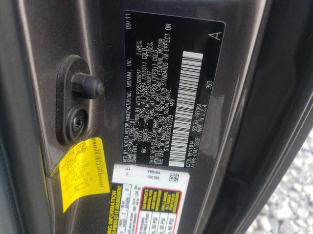 Photo 10 from auction – 2012 TOYOTA SIENNA XLE with VIN 5TDYK3DC8CS179229