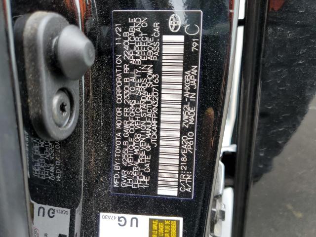Photo 10 from auction – 2022 TOYOTA PRIUS PRIM with VIN JTDKAMFPXN3207163