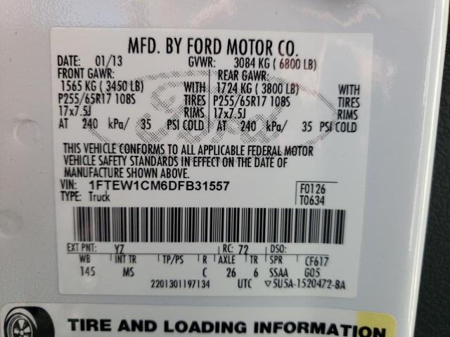 Photo 10 from auction – 2013 FORD F150 SUPER with VIN 1FTEW1CM6DFB31557