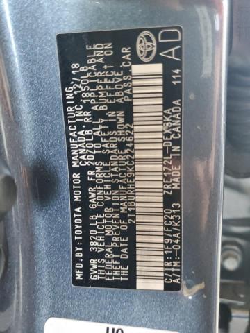 Photo 10 from auction – 2019 TOYOTA COROLLA L with VIN 2T1BURHE9KC224622