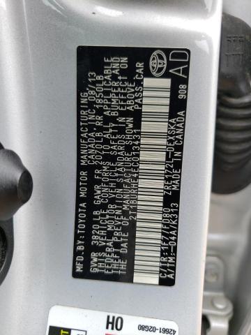 Photo 10 from auction – 2014 TOYOTA COROLLA L with VIN 2T1BURHE4EC013431