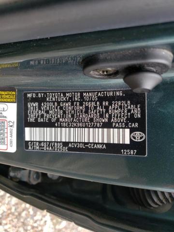 Photo 10 from auction – 2006 TOYOTA CAMRY with VIN 4T1BE32K96U127787