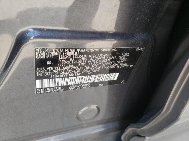 Photo 10 from auction – 2013 TOYOTA RAV4 XLE with VIN 2T3RFREV8DW045865