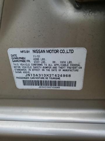 Photo 10 from auction – 2002 NISSAN MAXIMA GLE with VIN JN1DA31DX2T424968