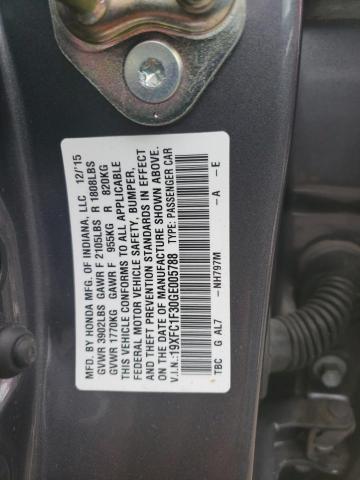 Photo 10 from auction – 2016 HONDA CIVIC EX with VIN 19XFC1F30GE005788