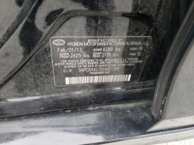 Photo 10 from auction – 2013 HYUNDAI SONATA GLS with VIN 5NPEB4AC7DH687289