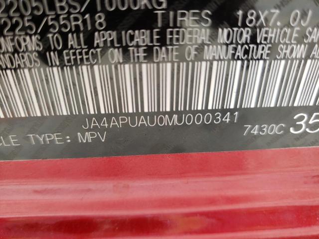 Photo 10 from auction – 2021 MITSUBISHI OUTLANDER with VIN JA4APUAU0MU000341