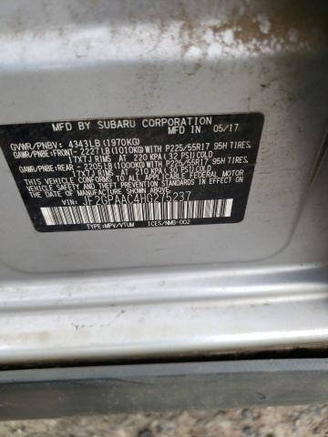 Photo 10 from auction – 2017 SUBARU CROSSTREK with VIN JF2GPAAC4HG275237