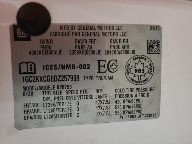 Photo 10 from auction – 2013 CHEVROLET SILVERADO with VIN 1GC2KXCG0DZ257908