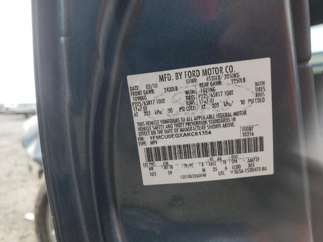 Photo 10 from auction – 2010 FORD ESCAPE LIM with VIN 1FMCU0EGXAKC61354