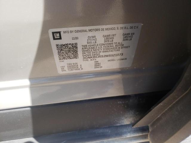 Foto 10 de la subasta – 2021 CHEVROLET BLAZER 2LT con VIN 3GNKBCRS2MS521073