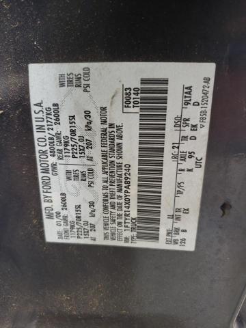 Photo 10 from auction – 2000 FORD RANGER with VIN 1FTYR14X0YPA89240