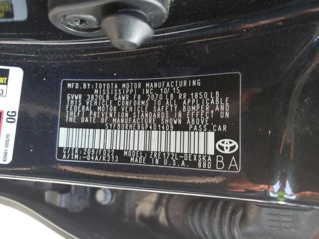 Photo 10 from auction – 2016 TOYOTA COROLLA L with VIN 5YFBURHE8GP401409