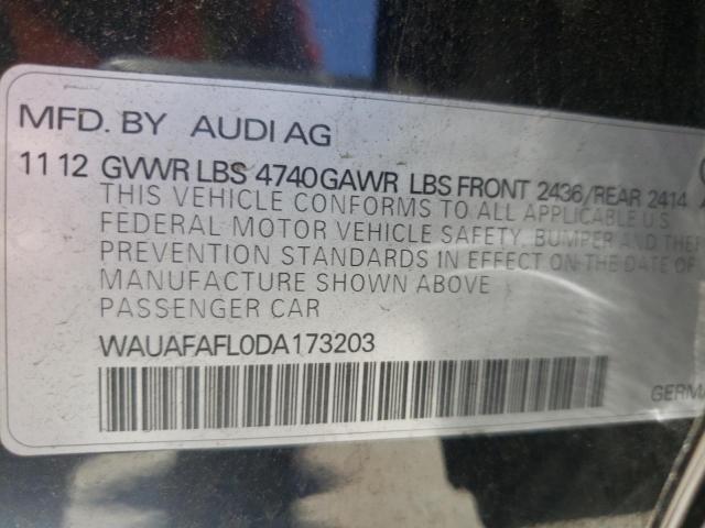 Photo 10 from auction – 2013 AUDI A4 PREMIUM with VIN WAUAFAFL0DA173203
