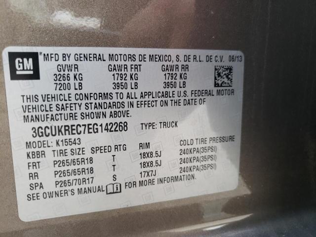 Photo 10 from auction – 2014 CHEVROLET SILVERADO with VIN 3GCUKREC7EG142268