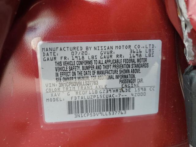 Photo 10 from auction – 2020 NISSAN KICKS SR with VIN 3N1CP5DV9LL537763
