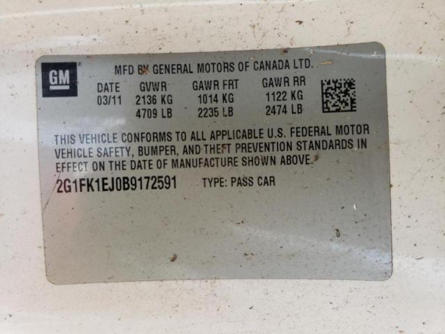 Photo 10 from auction – 2011 CHEVROLET CAMARO 2SS with VIN 2G1FK1EJ0B9172591
