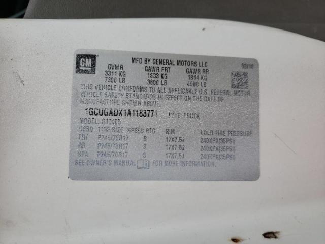 Photo 10 from auction – 2010 CHEVROLET EXPRESS G1 with VIN 1GCUGADX1A1183771
