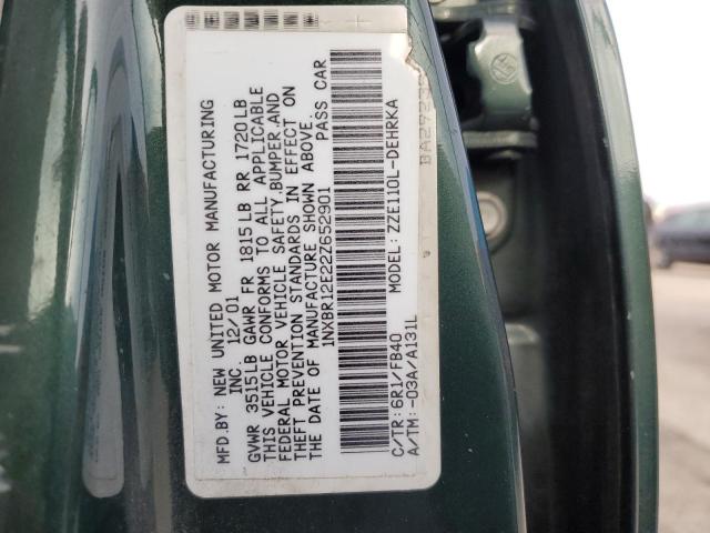 Photo 10 from auction – 2002 TOYOTA COROLLA CE with VIN 1NXBR12E22Z652901
