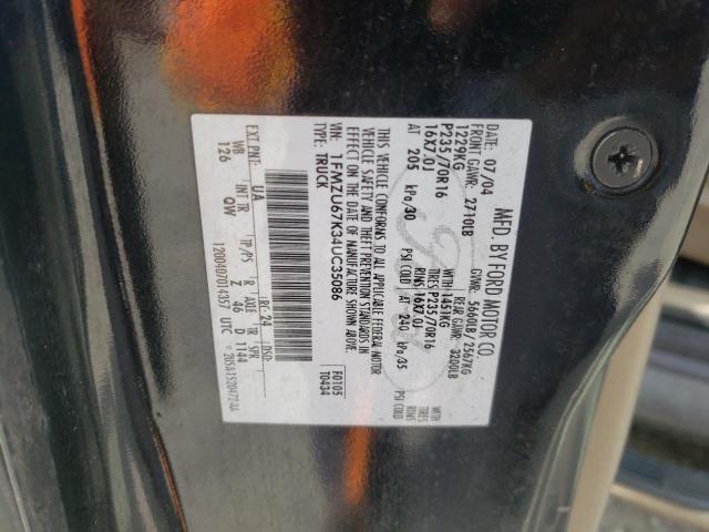 Photo 10 from auction – 2004 FORD EXPLORER S with VIN 1FMZU67K34UC35086