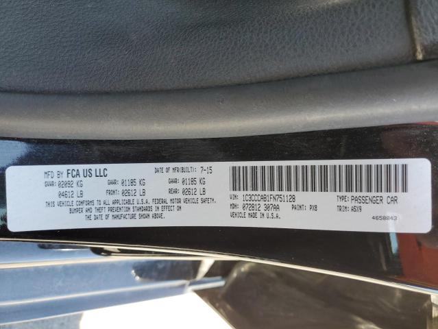 Photo 10 from auction – 2015 CHRYSLER 200 LIMITE with VIN 1C3CCCAB1FN751128