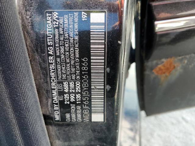 Photo 10 from auction – 2000 MERCEDES-BENZ E 320 with VIN WDBJF65J5YB061866