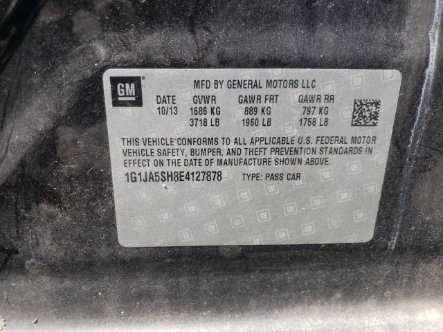 Photo 10 from auction – 2014 CHEVROLET SONIC LS with VIN 1G1JA5SH8E4127878