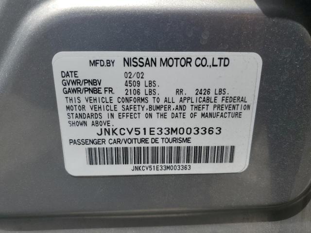 Photo 10 from auction – 2003 INFINITI G35 with VIN JNKCV51E33M003363