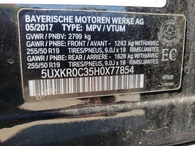 Photo 10 from auction – 2017 BMW X5 XDRIVE3 with VIN 5UXKR0C35H0X77854