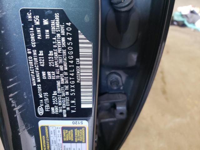 Photo 10 from auction – 2016 KIA OPTIMA LX with VIN 5XXGT4L14GG054704
