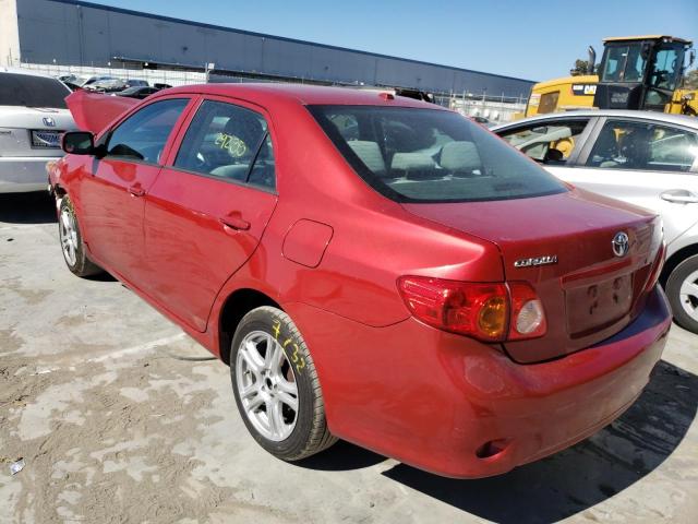 Photo 3 from auction – 2009 TOYOTA COROLLA BA with VIN 2T1BU40E59C123375