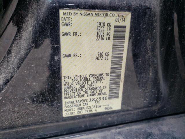 Photo 10 from auction – 2015 NISSAN ALTIMA 2.5 with VIN 1N4AL3AP9FC182836