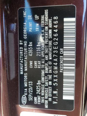 Photo 10 from auction – 2014 KIA OPTIMA LX with VIN 5XXGM4A73EG264468