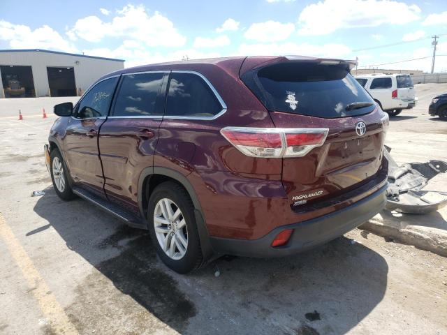 Photo 3 from auction – 2015 TOYOTA HIGHLANDER with VIN 5TDZARFH9FS009890