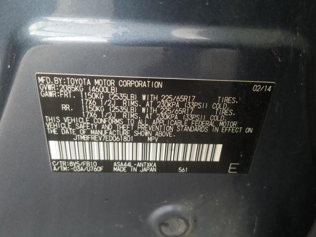 Photo 10 from auction – 2014 TOYOTA RAV4 LE with VIN JTMBFREV7ED061801