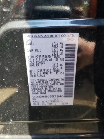 Photo 10 from auction – 2015 NISSAN PATHFINDER with VIN 5N1AR2MM4FC607640