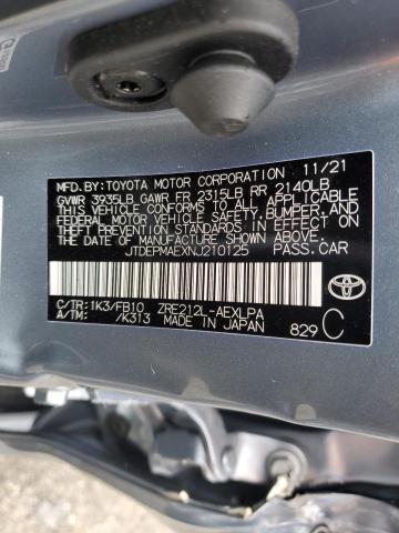 Photo 10 from auction – 2022 TOYOTA COROLLA LE with VIN JTDEPMAEXNJ210125