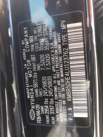 Photo 10 from auction – 2020 HYUNDAI PALISADE L with VIN KM8R5DHE4LU123762