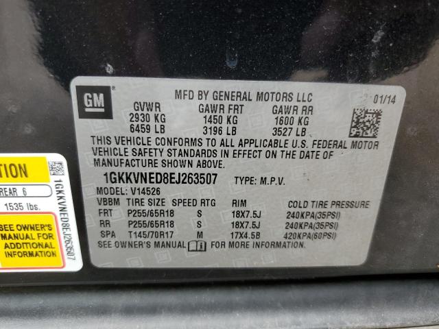 Photo 10 from auction – 2014 GMC ACADIA SLE with VIN 1GKKVNED8EJ263507