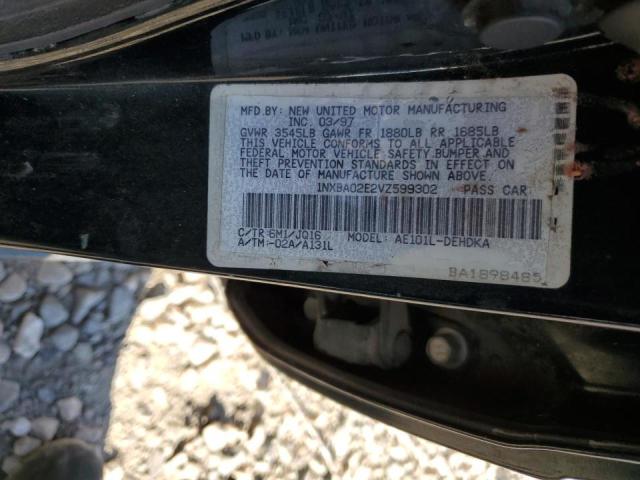 Photo 10 from auction – 1997 TOYOTA COROLLA DX with VIN 1NXBA02E2VZ599302