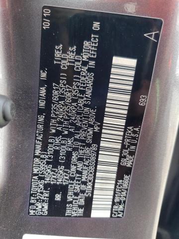 Photo 10 from auction – 2011 TOYOTA SIENNA LE with VIN 5TDKK3DC6BS089789