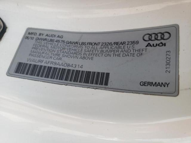 Photo 10 from auction – 2010 AUDI A5 PREMIUM with VIN WAURFAFR9AA084314