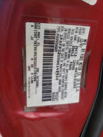 Photo 10 from auction – 1998 FORD TAURUS LX with VIN 1FAFP52UXWG145930