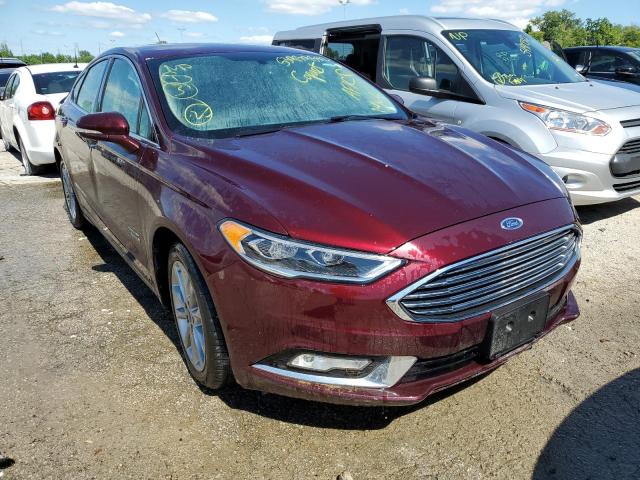 FORD FUSION SE 2017 with VIN 3FA6P0PU1HR338281 - Photo from auction