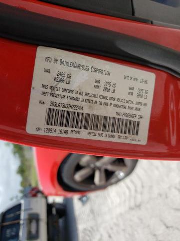 Photo 10 from auction – 2007 DODGE CHARGER SR with VIN 2B3LA73W37H722704