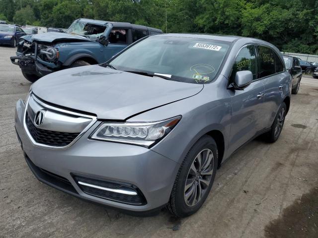 Photo 2 from auction – 2016 ACURA MDX TECHNO with VIN 5FRYD4H48GB018228