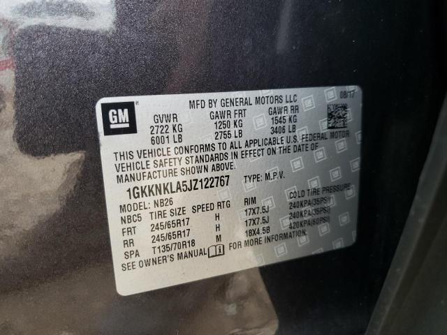 Photo 10 from auction – 2018 GMC ACADIA SLE with VIN 1GKKNKLA5JZ122767