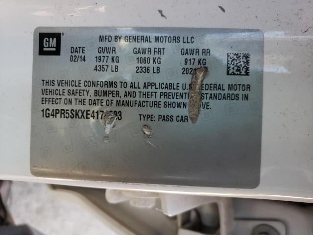 Photo 10 from auction – 2014 BUICK VERANO CON with VIN 1G4PR5SKXE4174833