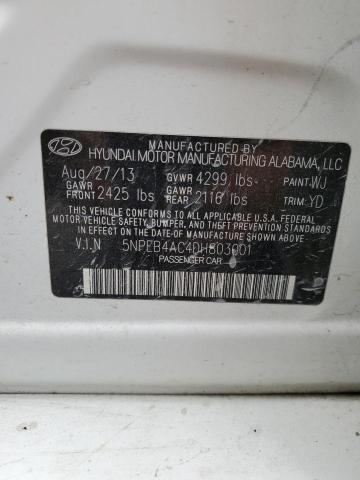 Photo 10 from auction – 2013 HYUNDAI SONATA GLS with VIN 5NPEB4AC4DH803001